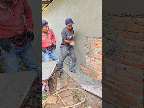 The foreman was confused.....because his hands were too stiff when throwing the plaster mixture.
