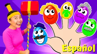 Familia de dedos con huevos sorpresa | Babanana Canciones Infantiles