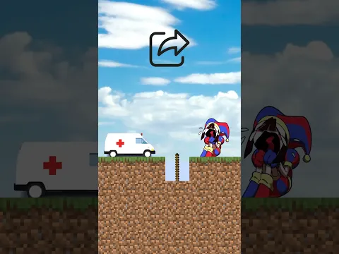 pomni digital circus is hurt - which image is correct for ambulance to help? #shorts