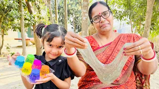Dhriti aj slime diye ki ki korlo 😍🥰😘🥺