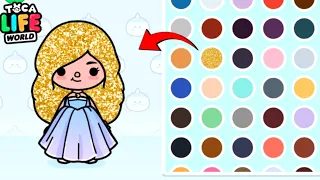 How To Make The GOLDEN HAIR In Toca Boca 😍| Toturial 😱| Toca Life World