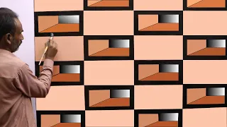 3D wall painting | Bedroom wall paint design ideas | wall art decoration | interior design