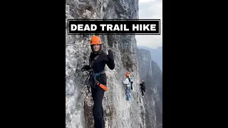 WORLD'S MOST HIGHEST DANGEROUS HIKING MOUNTAIN || QIXING MOUNTAIN VIA FERRATA ZHANGJIAJIE #hiking