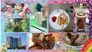 Gungun went to restuarant.After going there she ate french fries 🍟 and all the ice cream 🍨 from didi
