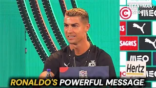 Ronaldo’s powerful message to the next generation 🐐❤️‍🔥 | Full Speech
