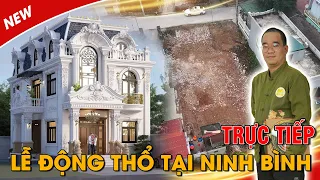 Quá trình làm lễ động thổ cho công trình biệt thự tân cổ tại NINH BÌNH