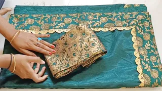 ब्लाउज डिजाइन्स इतनी आसान की आप खुद बना लोगे इतनी खूबसूरत ब्लाउज डिजाइन/बिना लेस की ब्लाउज डिजाइन