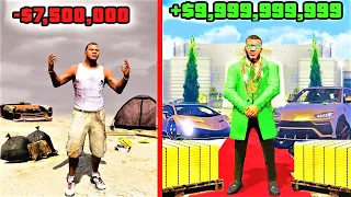 DE POBRE A MILLONARIO en 24H COMPRO TODO EN GTA5 DE POBRE A RICO GTAV REAL MOD| GamerMachineWorld