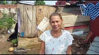 El viento destruyó su casita