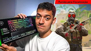 sim... eu finalmente comprei o teclado PROIBIDO e testei a fiscalização da VALVE (deu ruim)