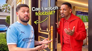Asking Celebrities To Watch Football in THEIR Home