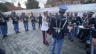 Qatar police band spasskaya tower 2021 red square 2 موسيقى الشرطة