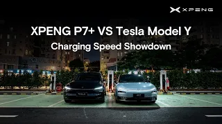 XPENG P7+ vs Tesla Model Y Real Charging Test