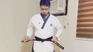 Taekwondo تايكوندو تعلم ربط حزام التايكوندو بطريقة سهلة جدا مع كابتن انس اوزون #taekwondo #jeddah