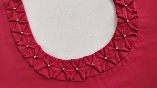 Very Beautiful and Easy Back/Front Neck Design for Blouse/Suit Cutting and Stitching