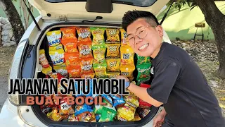Beli jajanan satu mobil buat bocil! Bisa langsung buka warung 😂