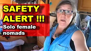 CRITICAL SAFETY ALERT for Solo Women RVers and Van Lifers
