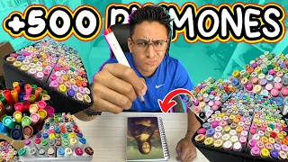 Usé MÁS de 500 PLUMONES en Este Dibujo 🤯 ¿Valió la Pena?