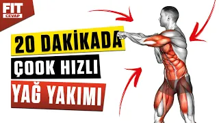 20 Dakika'da Çok Hızlı Yağ Yakma Programı (EVDE KİLO VER)