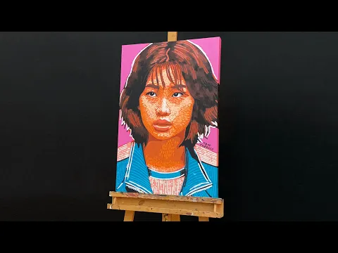 Painting Sae-byeok in Pop Art - TW FAKE BLOOD