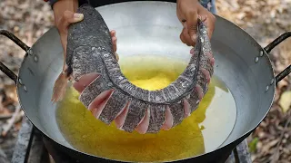 Tasty Deep Fried Fish Recipe / Big Fish Cooking Soybean Paste