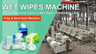 Fully & Semi Auto Wet Wipes Making and Packaging Machines