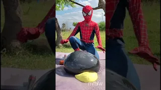 spiderman water balloons and coke