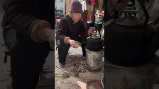 Grandma's troubles with the firewood stove