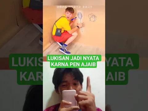 Lukisan jadi nyata karna Pen ajaib ⁉️ #viral #fyp #shorts