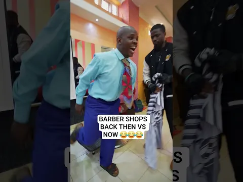BARBER SHOPS BACK THEN VS NOW😂😂😂😂