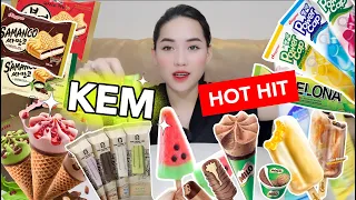 [Review] 1001 LOẠI KEM HOT HIT! Chào hè 2022! Kem trân châu, milo, hạt dẻ, kem cá, kem ống.v.v.