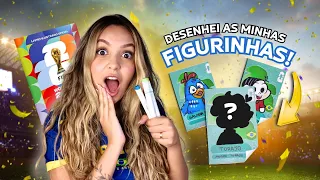 DESENHANDO FIGURINHAS DA COPA COM PERSONAGENS! | Ana Lulu