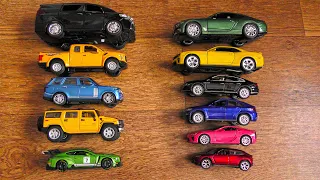 Black Minivan and Other Cars