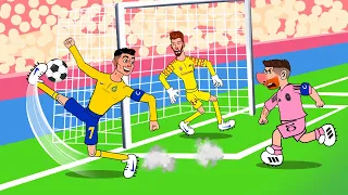 Ronaldo Messi De Gea Funny moment - Football Animation