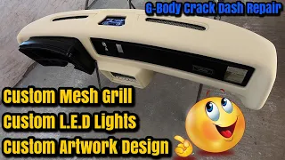 Custom Fiberglass Dash Repair - How To Restore A Cracked Dashboard STEP BY STEP - G Body 1979 Malibu