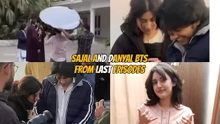 Sajalaly and danyal Behind the scenes from last episode #sajalaly #danyalzafar 