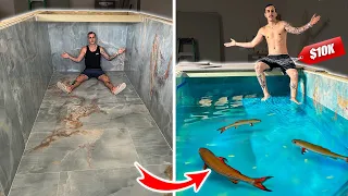 I Turned my Garage into a Swimming Pond!