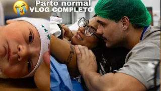 VLOG MEU PARTO NORMAL COMPLETO 🥰😱 LUCCA NASCEU!!! 😭😭 **gravei tudo**
