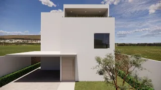LA MEJOR CASA MINIMALISTA 10x12 CON TERRAZA Y ALBERCA 4 DORMITORIOS