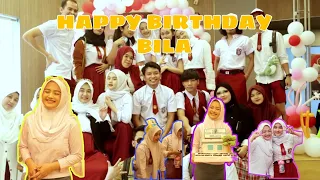 Ngerayain Ulang Tahun yang datang pakai Baju SD Semua ? Seru Banget #satyasalsabila
