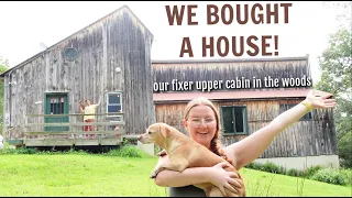 WE BOUGHT A HOUSE! empty house tour & renovation plans for our vermont cabin