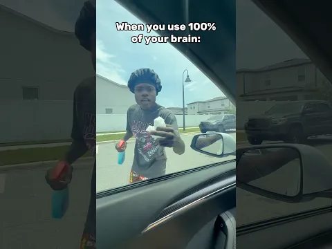 When you use 100% of your brain 😂