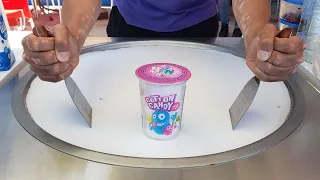 @ChefCandyLand  Cotton Candy Ice Cream Rolls Oddly Satisfying ASMR Street Food Sounds