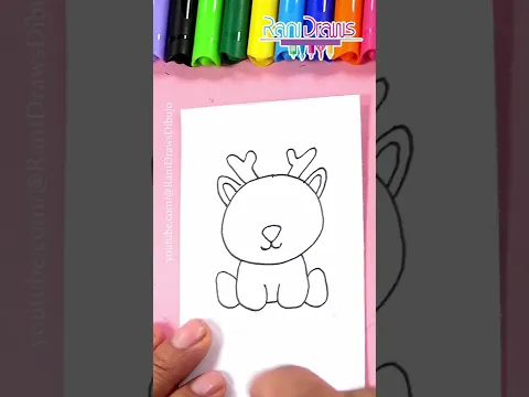 Cómo dibujar un RENO en segundos - dibujos fáciles