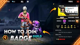 how to join v badge guild 😱 | resulted gamer 🥰 v badge guild join | non-stop guild join | #freefire