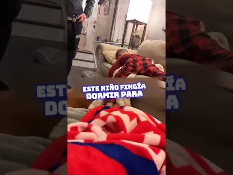 Niño finge dormir para no ir a la escuela y su papá lo descubre con un truco ingenioso 😴🏫🕵️‍♂️