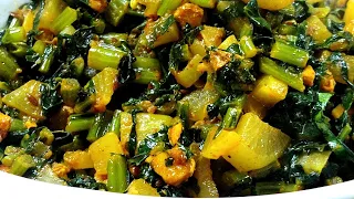 मूली के पत्ते फेके नहीं बनाये इसकी स्वादिष्ट सब्जी - Mooli Patte Ki Sabzi | Cooking With Shalini