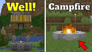 5+ Simple Outdoor Buildhacks for Your World! [Minecraft]
