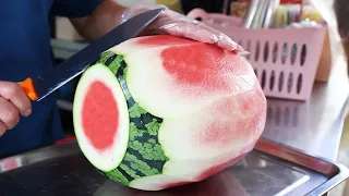 CRAZY SPEED! - AMAZING WATERMELON CUTTING SKILLS - WATERMELON JUICE | KOREAN STREET FOOD