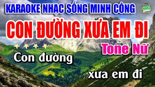 Karaoke Nhạc Sống Tone Nữ Dễ Hát | Chọn Lọc Nhạc Trữ Tình BOLERO - CON ĐƯỜNG XƯA EM ĐI